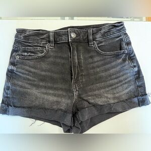 Black American Eagle Stretch Jean Shorts size 4